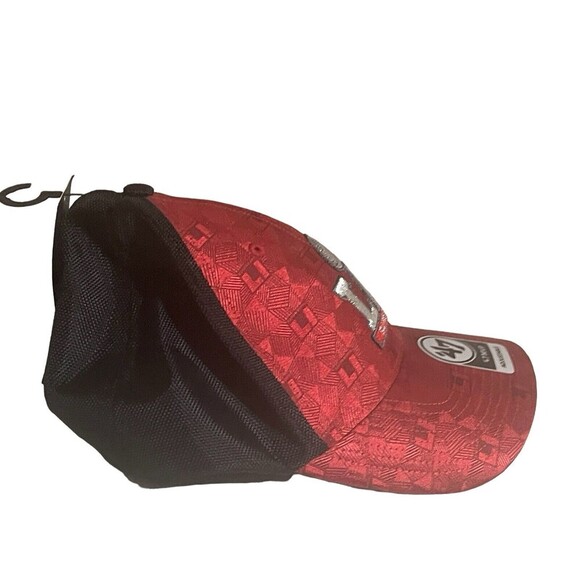 NEW ’47 Brand MVP SUPERBOWL LI Metallic Red Black Cap NFL Adjustable Starp Hat - Picture 10 of 16